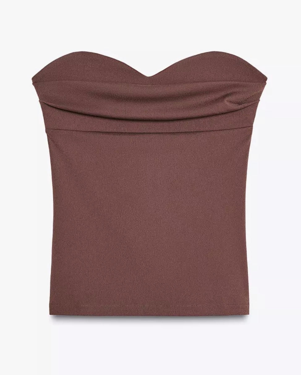 Brown Tube Top