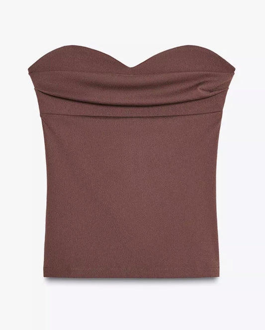 Brown Tube Top